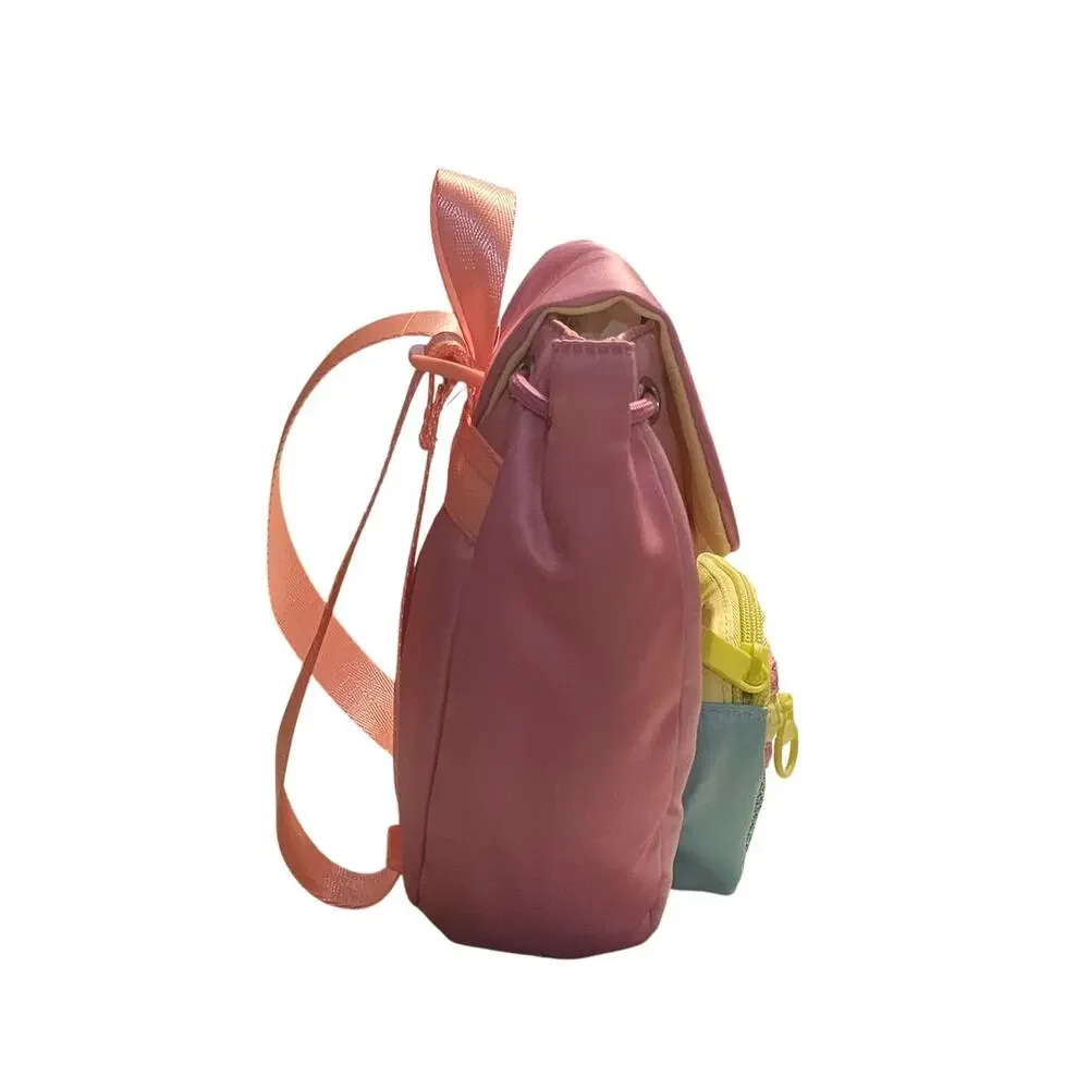 Claires Club Mini Backpack for Girls, Pink Yellow Teal